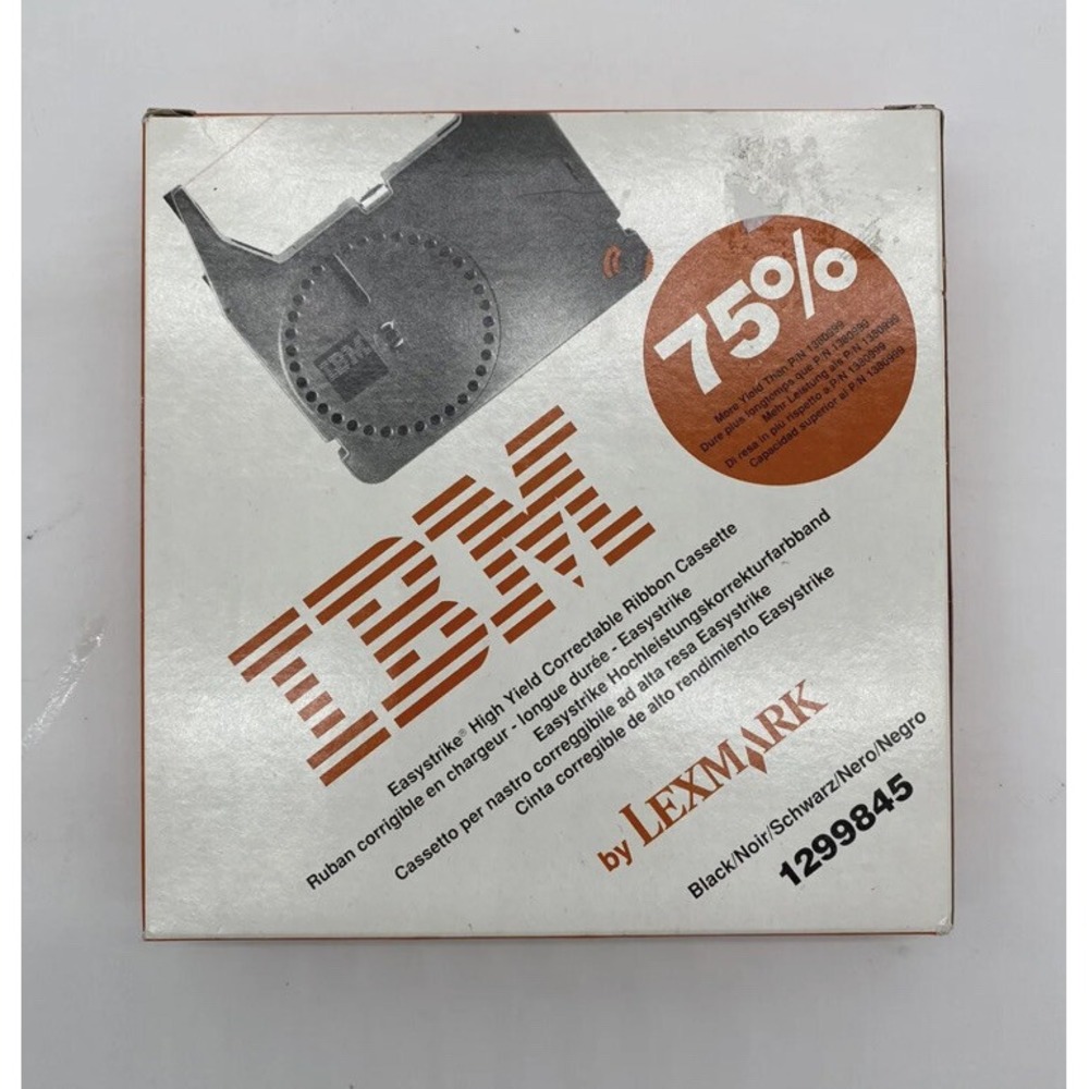 IBM Easystrike High Yield‎ Correctable Ribbon Cassette Black 1299845 NEW